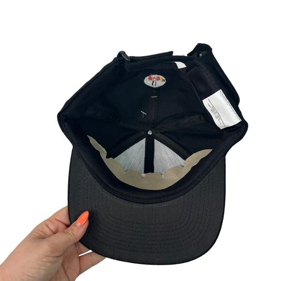 GloGo Glow Visions VTG 90s Otto Glow Cap Strap Back Black NEW Adult OS One Size - Picture 3 of 8